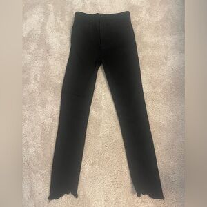 Abercrombie and Fitch Skinny Black Fray Edge Jean
